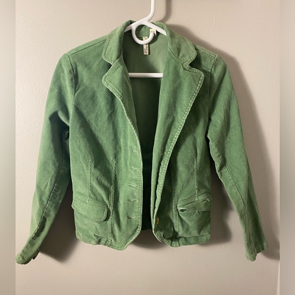 St Johns Bay Green corduroy blazer Small petite. - Picture 1 of 4